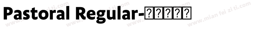Pastoral Regular字体转换